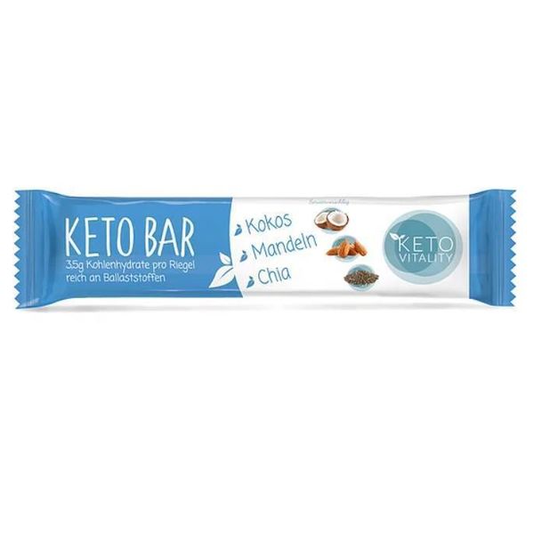 Keto Vitality Low Carb Low Sugar KetoBar Mix 15-er Box