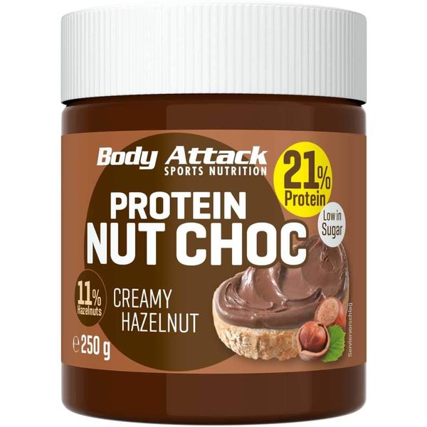 Body Attack Protein CHOC Creme, 250g Creamy Hazelnut