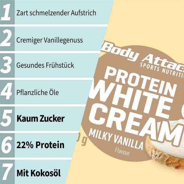 Body Attack Protein CHOC Creme, 250g White Choc