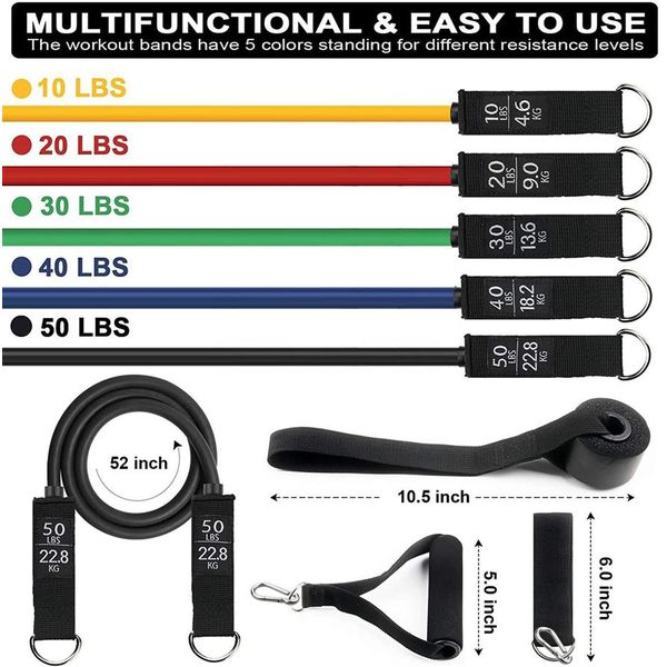 Widerstandsbnder 150LBS 11er Set