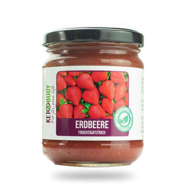 KETO-Body Fruchtaufstrich Erdbeere zuckerreduziert 200g