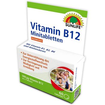 Sunlife Vitamin B12 Hochdosiert 60 Minitabletten