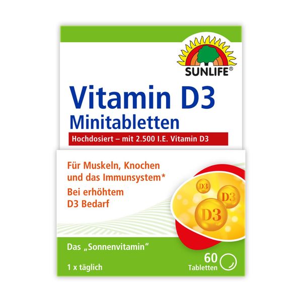 Sunlife Vitamin D3 Klickspender 60 Minitabletten