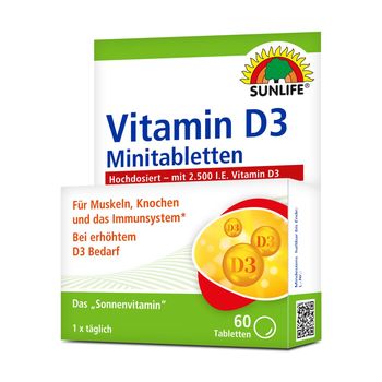 Sunlife Vitamin D3 Klickspender 60 Minitabletten