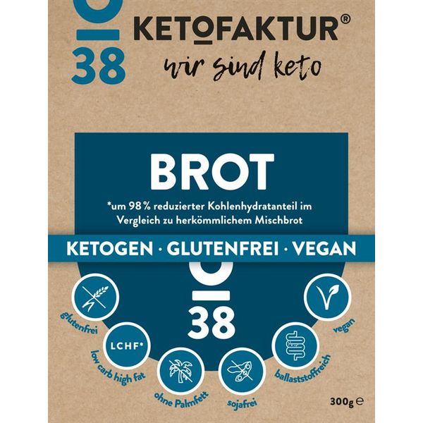 Ketofaktur Brot 300g kohlenhydratreduziert ketogen glutenfrei vegan